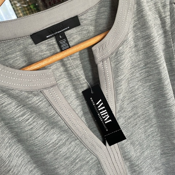 WHBM: Pleated Sleeve Tee - Picture 4 of 12